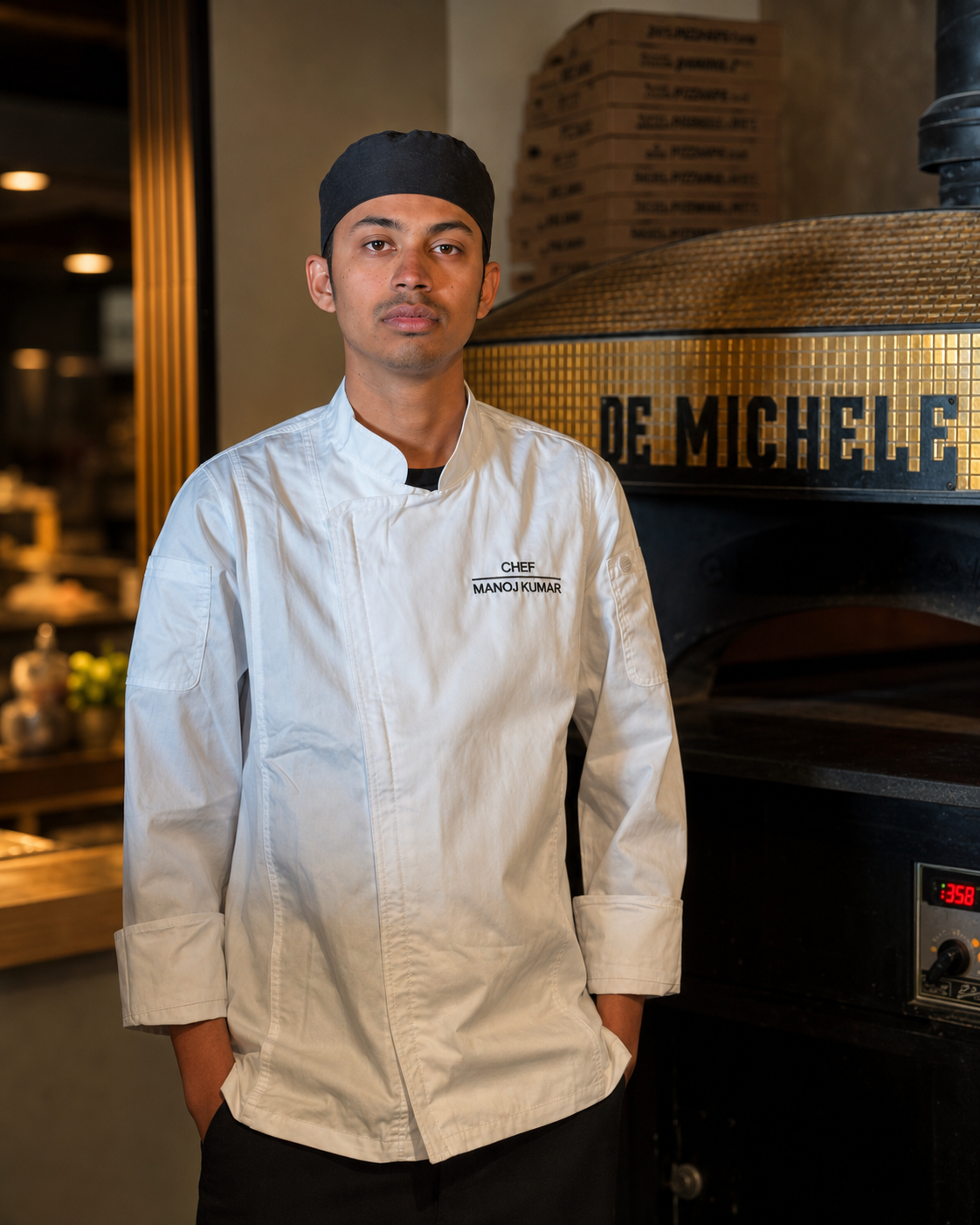 Portrait of Chef Manoj Kumar